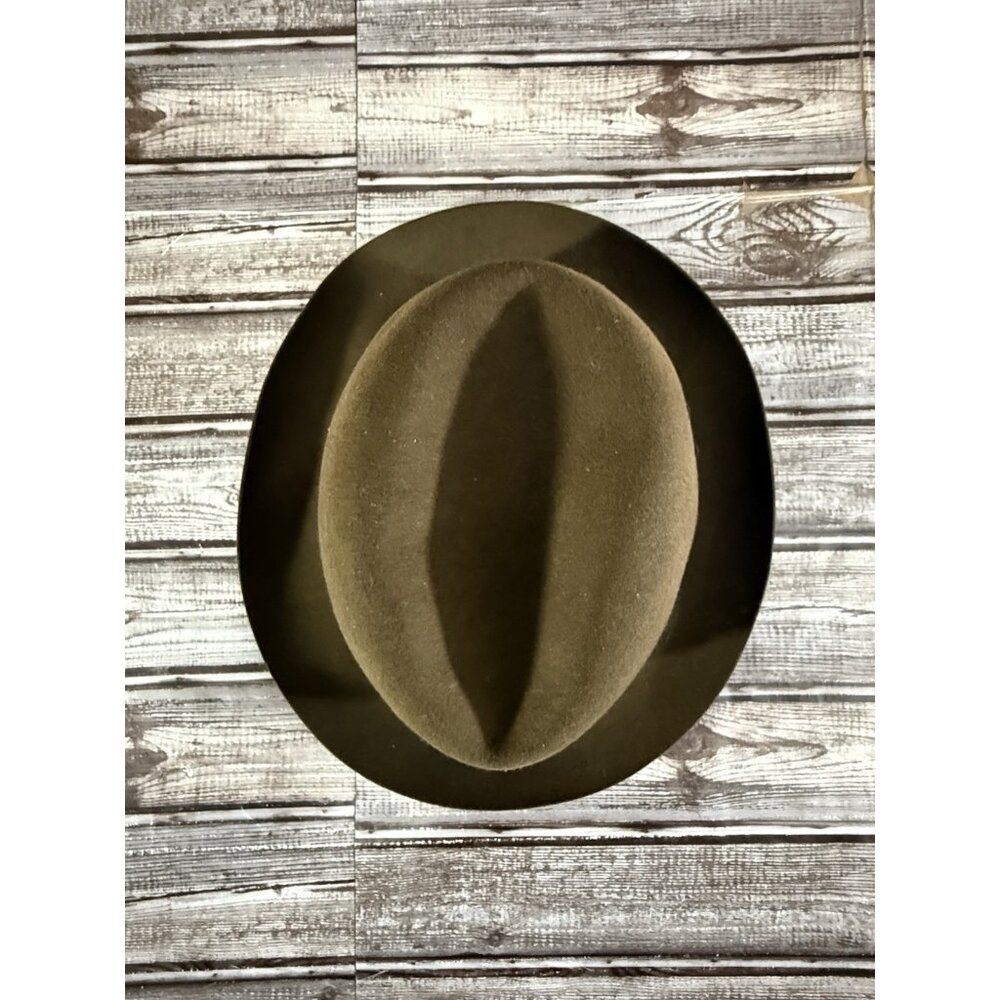 Borsalino Alessandria Boutique Brown Felt Fedora Hat Sz 57 US 7 1/8 VGT 1997 - Picture 7 of 8